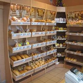 Wooden Bakery Display Rack, Height: 6.5 Feet