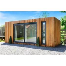 Wooden Finish Portable Farmhouse Cabin