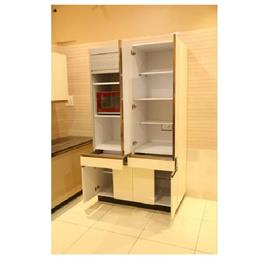 Wooden Modular Kitchen Cabinets, Pattern Design: Plain