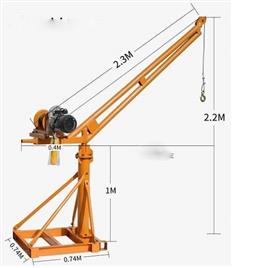 Yellow Mini Lift Machine, Motor -: 3 hp